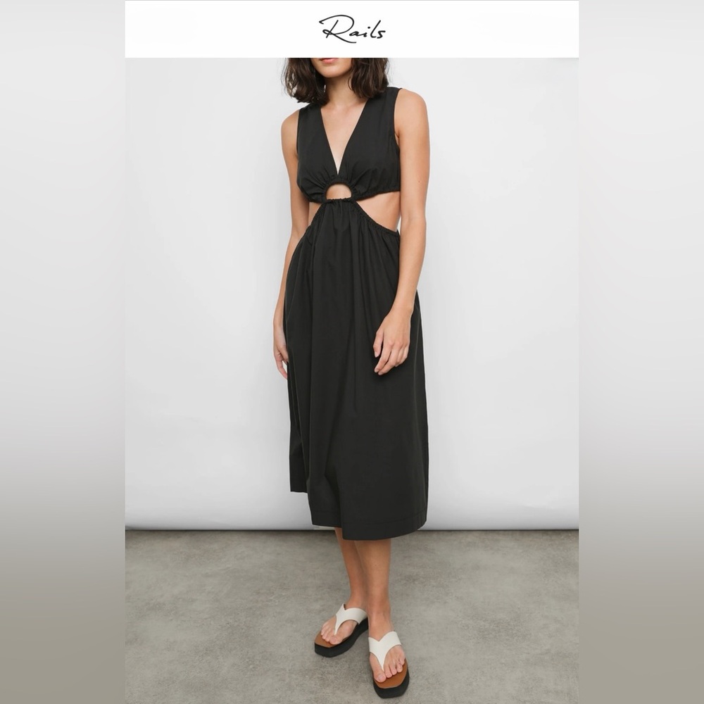 Rails Rizo‎ Black Dress ECO With Cutouts New With Tags Size Small